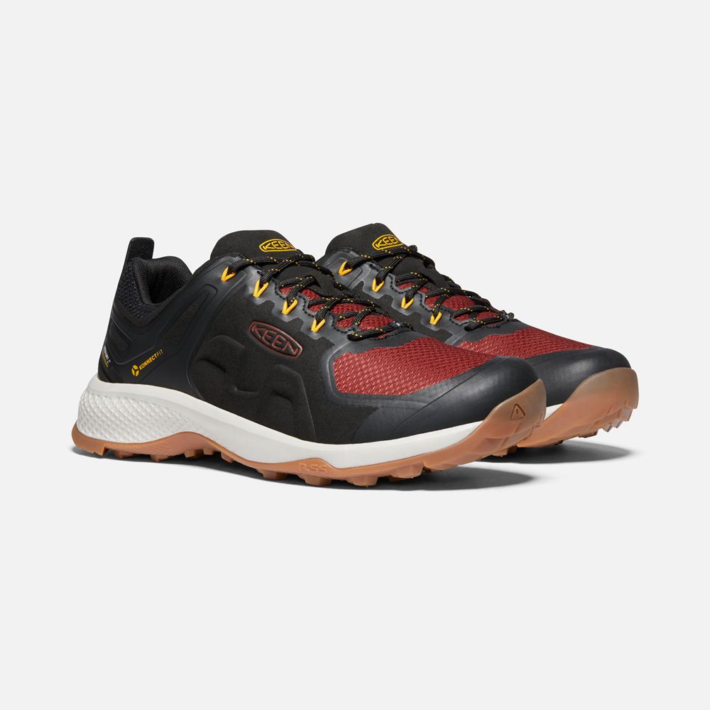 Keen Vandringsskor Herr Svarta/Röda - Explore Waterproof - 059182WJH